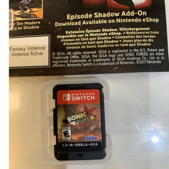 Sonic Forces Bonus Edition Nintendo Switch Game Cartridge‎ Complete - Picture 4 of 4